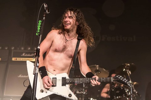 The Australian hard rock band Airbourne live at the Blue Balls Festival Lucerne