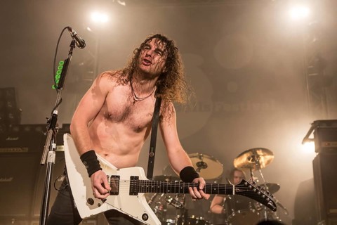 The Australian hard rock band Airbourne live at the Blue Balls Festival Lucerne