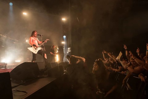 The Australian hard rock band Airbourne live at the Blue Balls Festival Lucerne