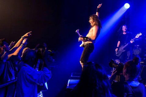 The Australian hard rock band Airbourne live at the Blue Balls Festival Lucerne