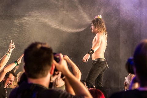 The Australian hard rock band Airbourne live at the Blue Balls Festival Lucerne