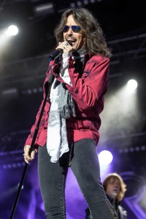 The British-American rock band Foreigner with singer Kelly Hansen live at the Magic Night at the Heitere Zofingen
