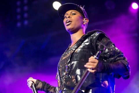 The British band Skunk Anansie with singer Deborah Anne Dyer alias Skin live at the 26th Heitere Open Air in Zofingen