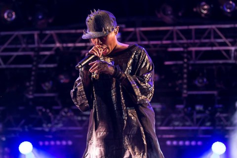 The British band Skunk Anansie with singer Deborah Anne Dyer alias Skin live at the 26th Heitere Open Air in Zofingen