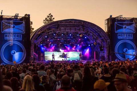 The British band Skunk Anansie with singer Deborah Anne Dyer alias Skin live at the 26th Heitere Open Air in Zofingen
