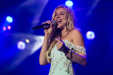 The British soul singer and actress Joss Stone live at the 26th Heitere Open Air in Zofingen