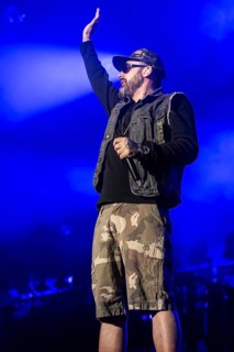 The German rapper and producer Paul Hartmut Wurdig alias Sido live at the 26th Heitere Open Air in Zofingen