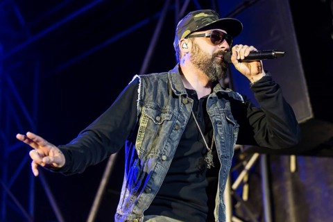 The German rapper and producer Paul Hartmut Wurdig alias Sido live at the 26th Heitere Open Air in Zofingen
