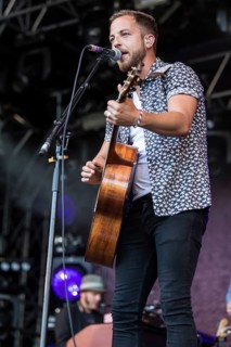 The British singer and musician James Morrison live at the 26th Heitere Open Air in Zofingen