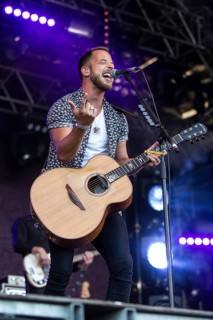 The British singer and musician James Morrison live at the 26th Heitere Open Air in Zofingen