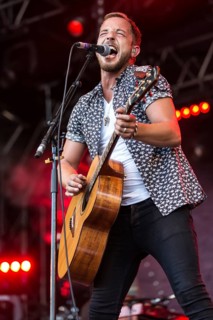 The British singer and musician James Morrison live at the 26th Heitere Open Air in Zofingen