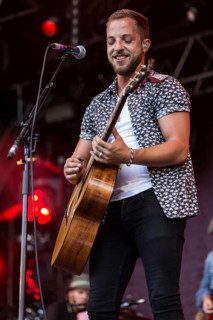 The British singer and musician James Morrison live at the 26th Heitere Open Air in Zofingen