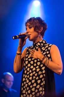 The French singer Isabelle Geffroy alias ZAZ live at the Schuur Lucerne
