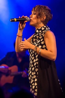 The French singer Isabelle Geffroy alias ZAZ live at the Schuur Lucerne