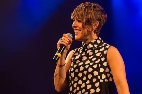 The French singer Isabelle Geffroy alias ZAZ live at the Schuur Lucerne