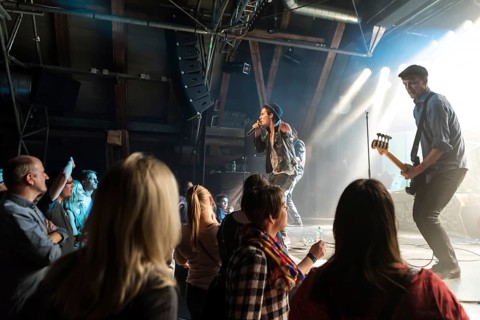 The Swiss band Lovebugs live in the Schuur Lucerne