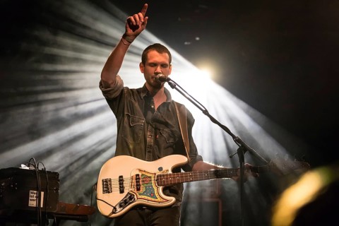 The Swiss musician Nick Furrer with his project Haubi Songs live in Lucerne