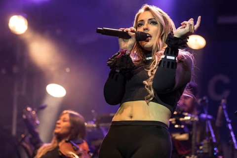 The British electropop band Clean Bandit live at the 26th Heitere Open Air in Zofingen