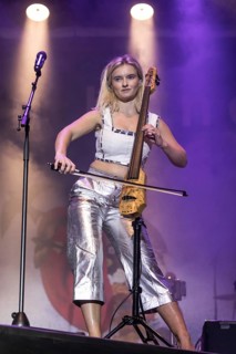 The British electropop band Clean Bandit live at the 26th Heitere Open Air in Zofingen