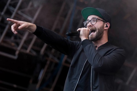 The German singer and songwriter Mark Forster live at the 27th Heitere Open Air in Zofingen