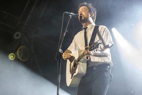 The British musician Frank Turner & The Sleeping Souls live at the 27th Heitere Open Air in Zofingen
