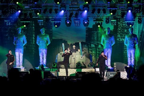 The German hip-hop band K. I. Z. live at the 27th Heitere Open Air in Zofingen