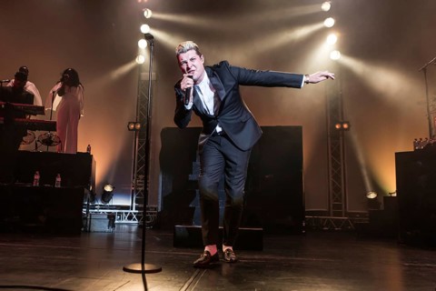 The British soul singer John Newman live at the 25th Blue Balls Festival in Lucerne