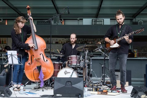 The Swiss music trio Forlorn Elm with David Friedli at the Gitrarre