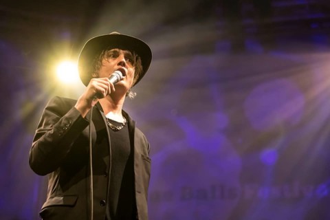 The British rock musician Peter Doherty live at the 25th Blue Balls Festival in Lucerne