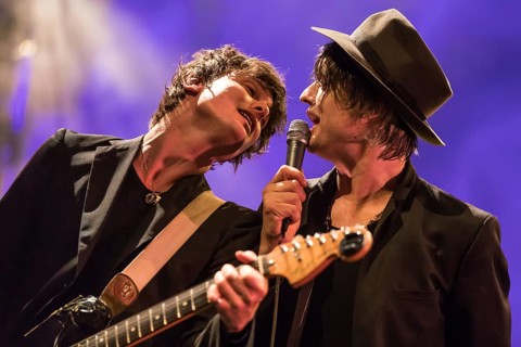 The British rock musician Peter Doherty live at the 25th Blue Balls Festival in Lucerne