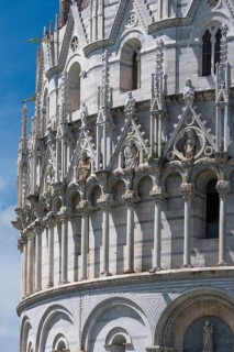 Detail of the facade of the Baptistery of St. John