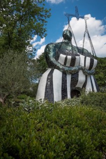 Sculpture in the Giardino dei Tarocchi or Garden of the Tarot