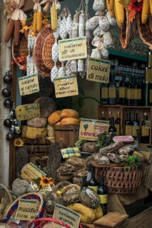 Deli with salami and cheese