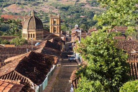 View over town with cathedral Immaculada y San Lorenzo