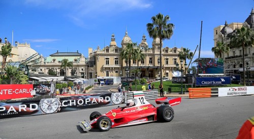 Ferrari 312T in front of the Casino Monte Carlo