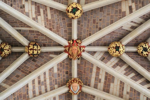 Decorated fan vaulting