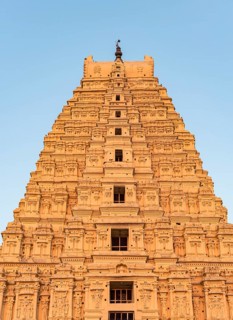 Close-up of Virupaksha Temple