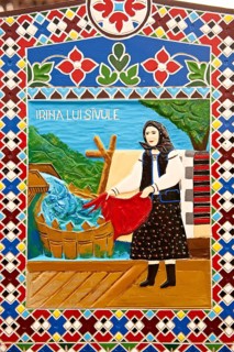 Tombstone of a washer women