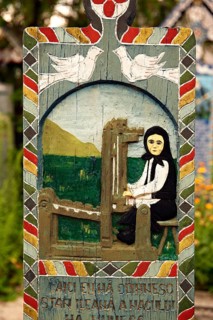 Tombstone of a weaver