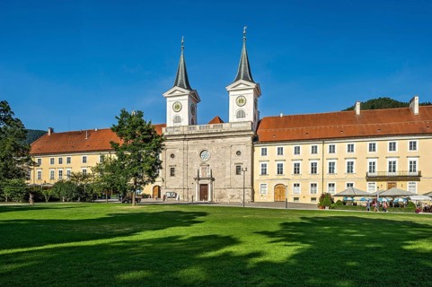 Former Benedictine monastery Tegernsee with Basilica of St Quirin