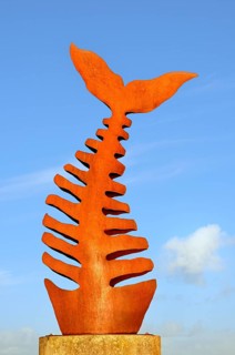 Fishbone sculpture