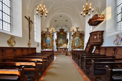 Interior of the castle church