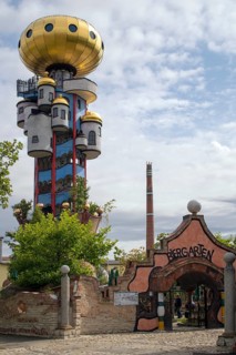 Kuchlbauer Tower at the beer garden