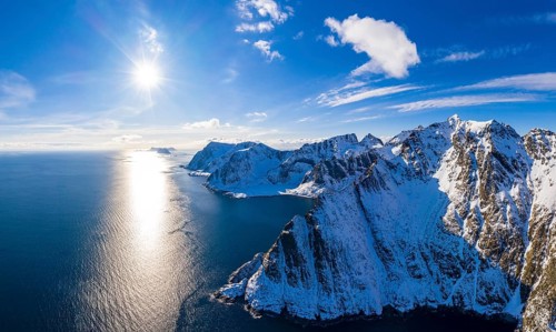 View at A i Lofoten in direction Vaeroy