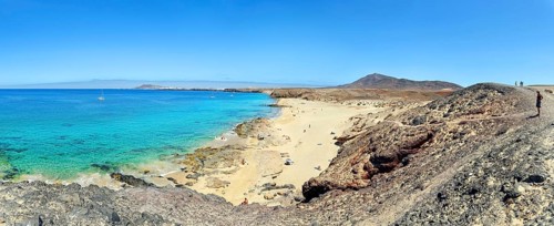 Sandy beach with turquoise waters of Playa del Pozo