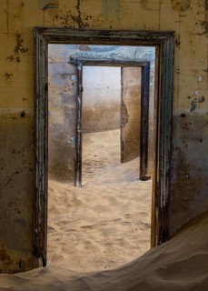 Sand in an old colonial house
