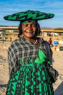 Herero woman in traditional clothes