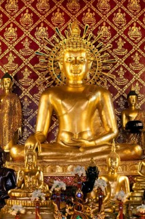 Golden Buddha Statue in Wat Phra Singh