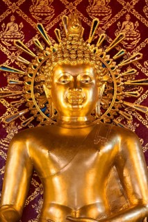 Golden Buddha Statue in Wat Phra Singh