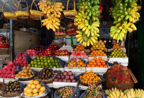 Fruit stall at Kandal Market